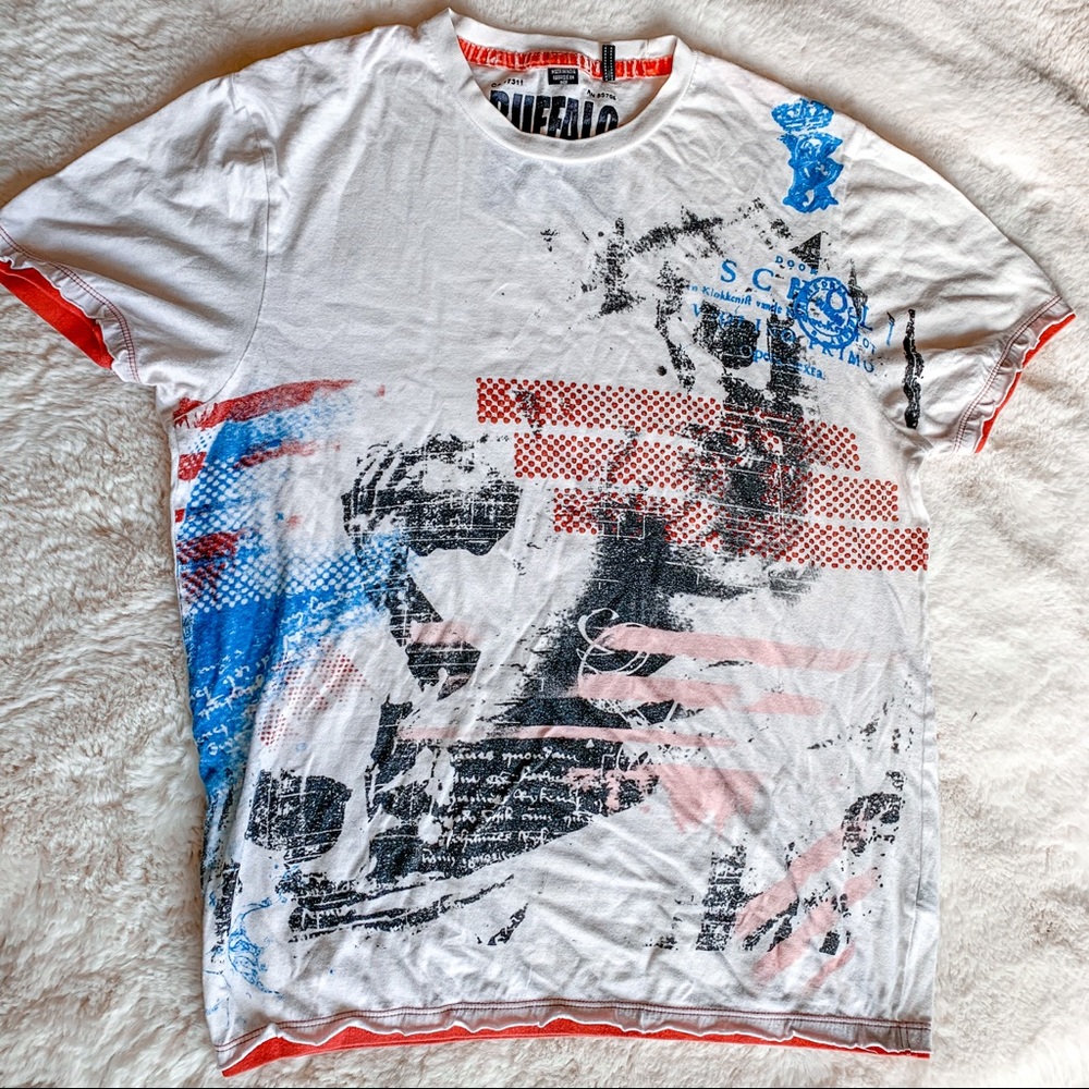 Buffalo David Bitton Distressed Graphic Tee